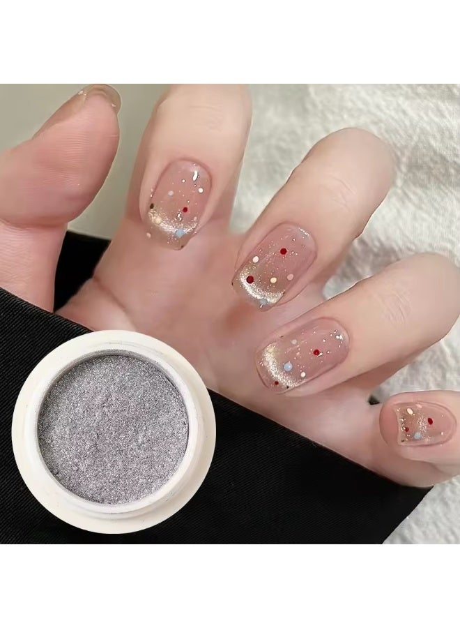 Goolsky مسحوق أظافر مغناطيسي من أورورا للقطط، صبغة كروم، غبار معدني، تأثير الكاميلون، زينة أظافر لامعة، تزيين مانيكير - Image 3